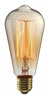 LAMPARA GLOBO VINTAGE FILAMENTO 24W ANTIQUE ST64 FRANCE