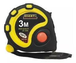 CINTA METRICA  X 3MTS ECONÓMICA GIANT