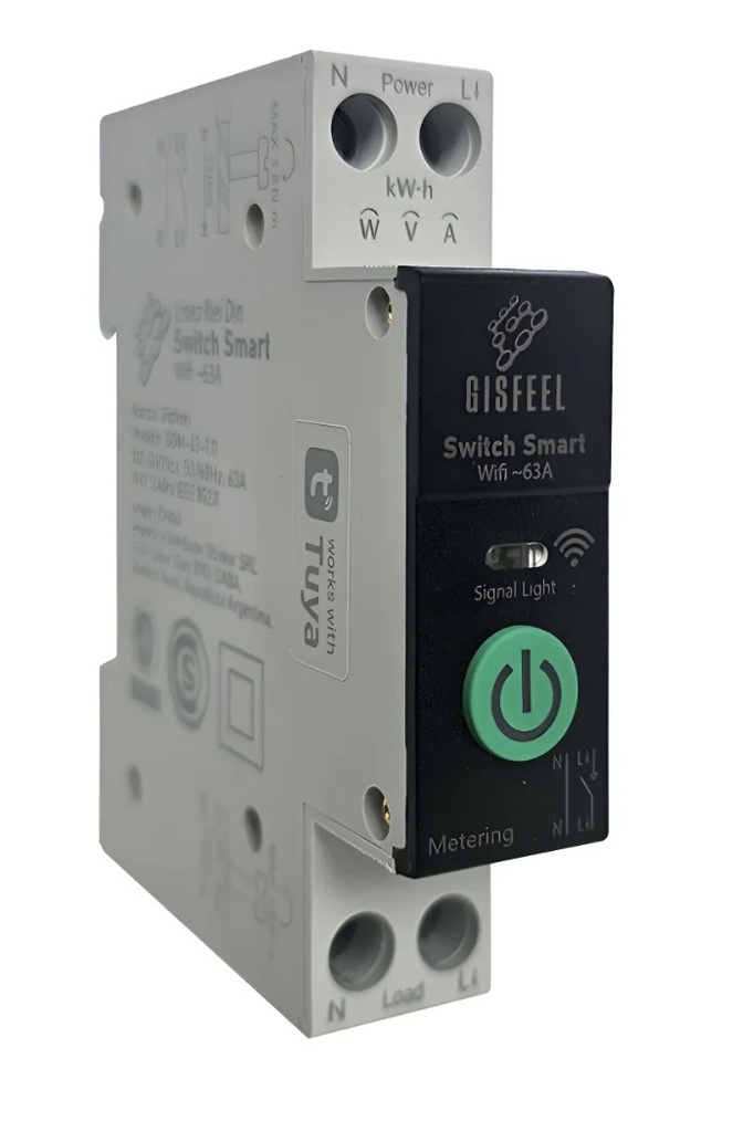 TERMICA 1-63A WIFI PROTECTOR TIMMER MULTIMEDIDOR SMART CORTE PROGRAMABLE 1 A 63A