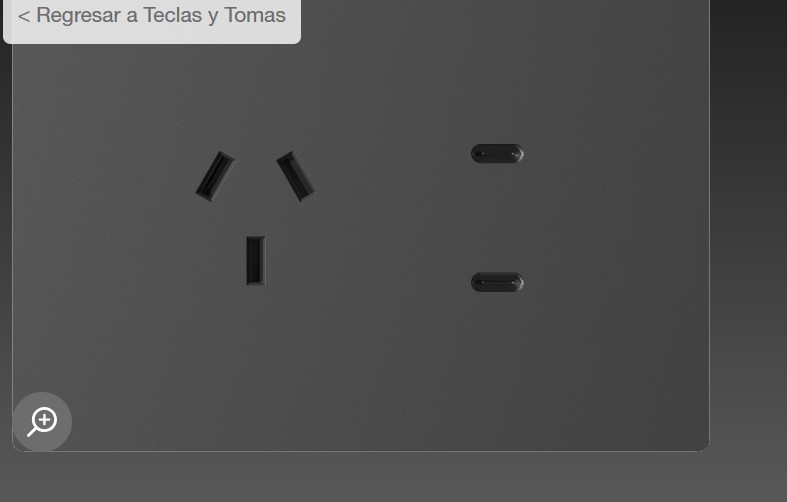 TOMACORRIENTE Y USB-C MILAN GRIS MACROLED, AC 250V, 10A MAX. 2 USB-C DE 20W, BASTIDOR