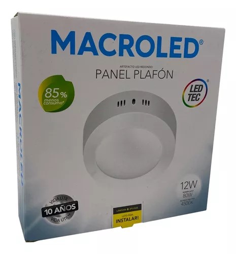 PLAFON LED 18W 1070Lm MACROLED REDONDO FRIO