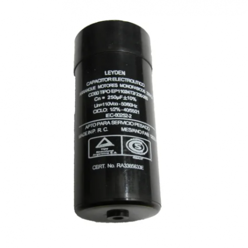 CAPACITOR ARRANQUE 230 - 260UF P/ MOTOR 1/2 HP